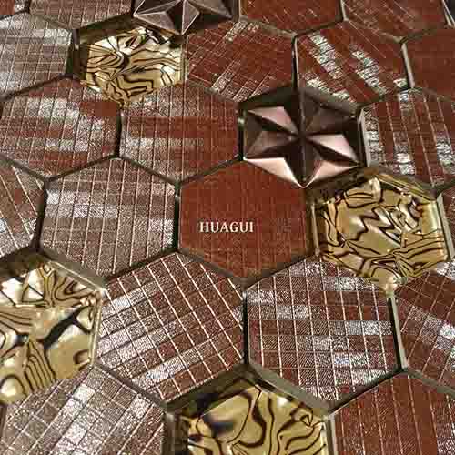 Rustic Panel Wood Mosaic factory   HG-WT001