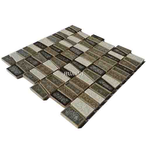 Rustic Panel Wood Mosaic factory   HG-WT001