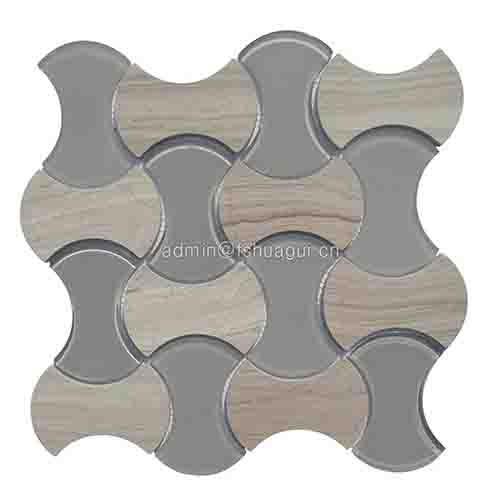 Rustic Panel Wood Mosaic factory   HG-WT001