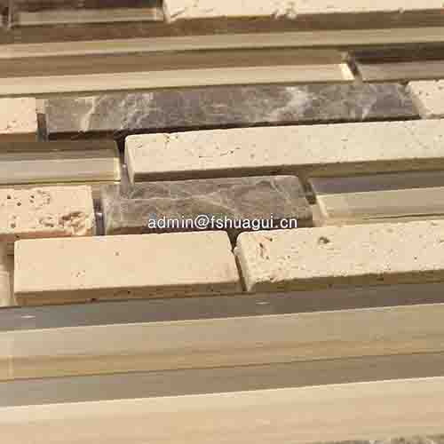 Rustic Panel Wood Mosaic factory   HG-WT001