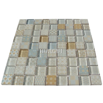 Rustic Panel Wood Mosaic factory   HG-WT001