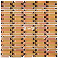 Foshan manufacturer color mixed ripple glass water napier tile