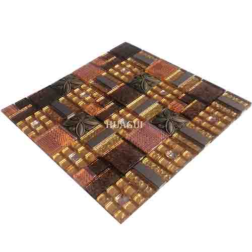 Rustic Panel Wood Mosaic factory   HG-WT001