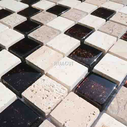 Rustic Panel Wood Mosaic factory   HG-WT001