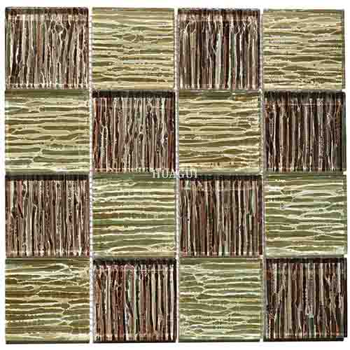 Rustic Panel Wood Mosaic factory   HG-WT001