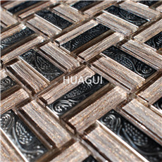 Rustic Panel Wood Mosaic factory   HG-WT001