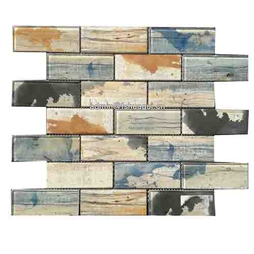 Rustic Panel Wood Mosaic factory   HG-WT001