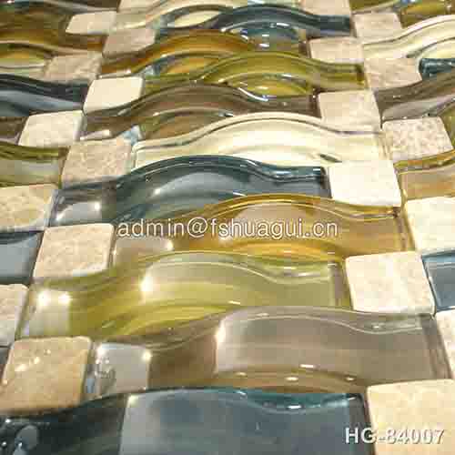 Rustic Panel Wood Mosaic factory   HG-WT001