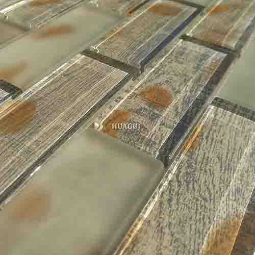 Rustic Panel Wood Mosaic factory   HG-WT001