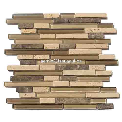 Rustic Panel Wood Mosaic factory   HG-WT001