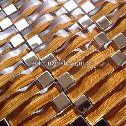 Rustic Panel Wood Mosaic factory   HG-WT001