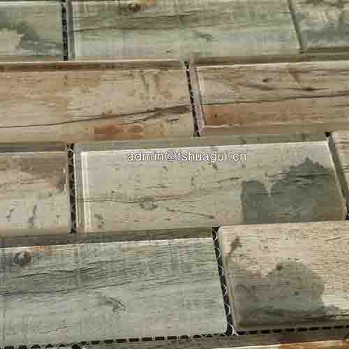 Rustic Panel Wood Mosaic factory   HG-WT001