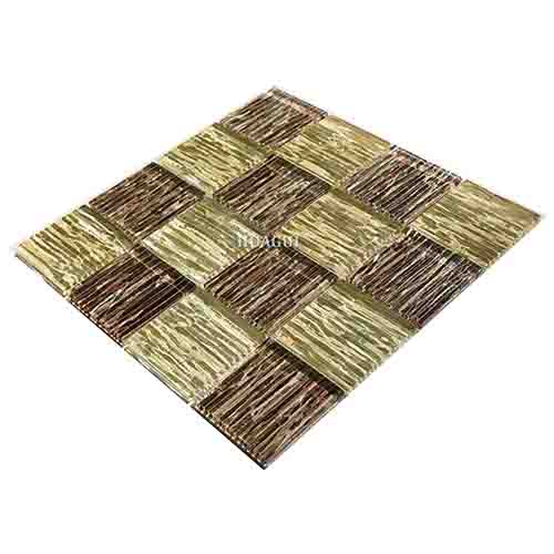 Rustic Panel Wood Mosaic factory   HG-WT001