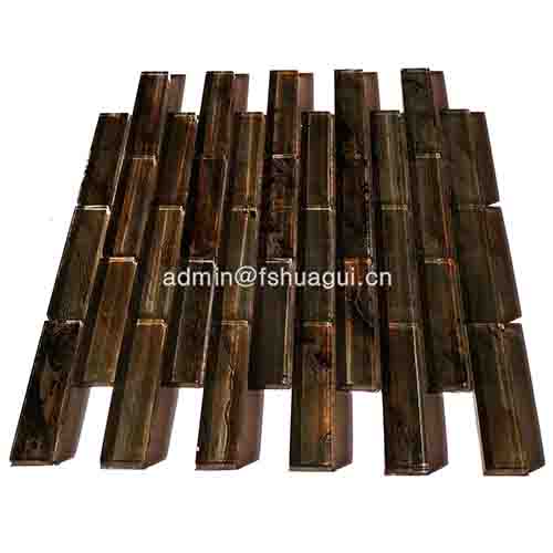 Rustic Panel Wood Mosaic factory   HG-WT001