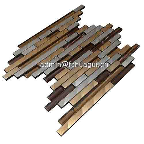 Rustic Panel Wood Mosaic factory   HG-WT001