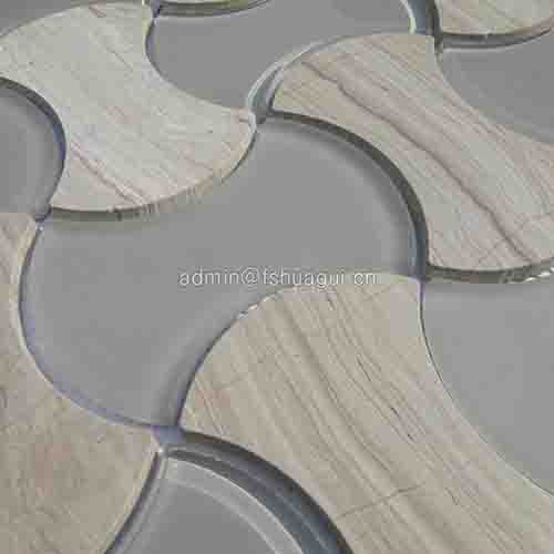 Rustic Panel Wood Mosaic factory   HG-WT001