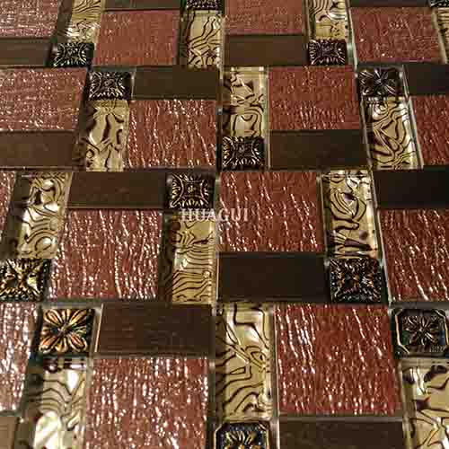 Rustic Panel Wood Mosaic factory   HG-WT001