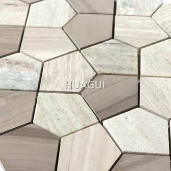Rustic Panel Wood Mosaic factory   HG-WT001