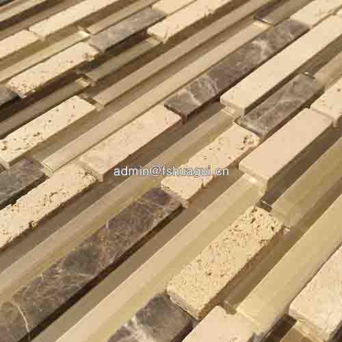 Rustic Panel Wood Mosaic factory   HG-WT001