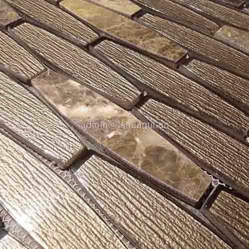 Rustic Panel Wood Mosaic factory   HG-WT001