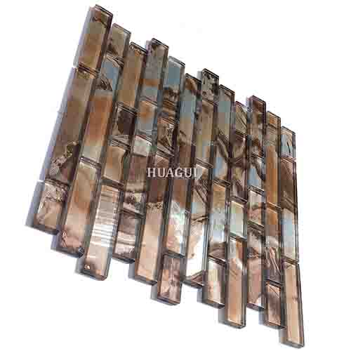 Rustic Panel Wood Mosaic factory   HG-WT001