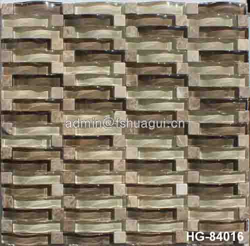 Rustic Panel Wood Mosaic factory   HG-WT001