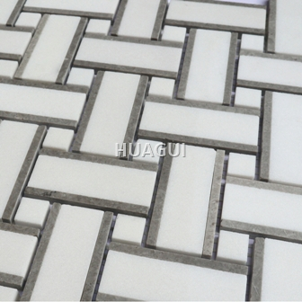 Rustic Panel Wood Mosaic factory   HG-WT001
