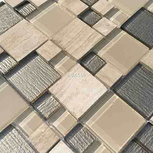 Rustic Panel Wood Mosaic factory   HG-WT001