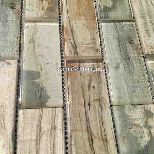 Rustic Panel Wood Mosaic factory   HG-WT001