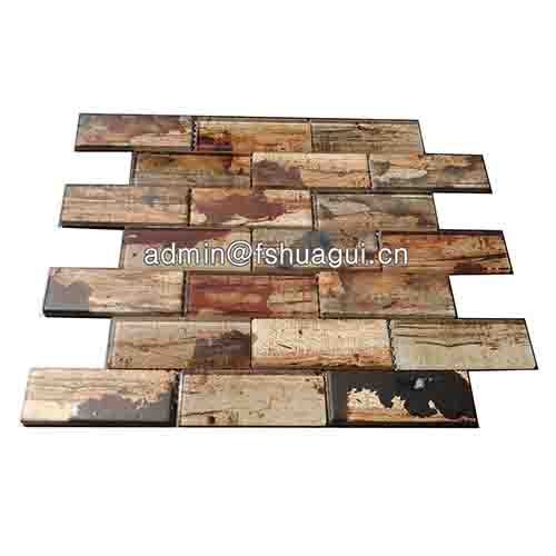 Rustic Panel Wood Mosaic factory   HG-WT001