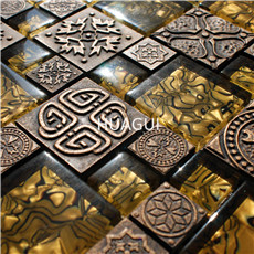 Rustic Panel Wood Mosaic factory   HG-WT001