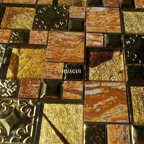Rustic Panel Wood Mosaic factory   HG-WT001