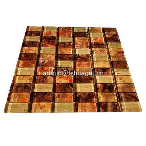 Rustic Panel Wood Mosaic factory   HG-WT001