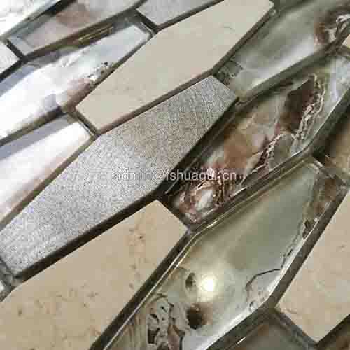 Rustic Panel Wood Mosaic factory   HG-WT001