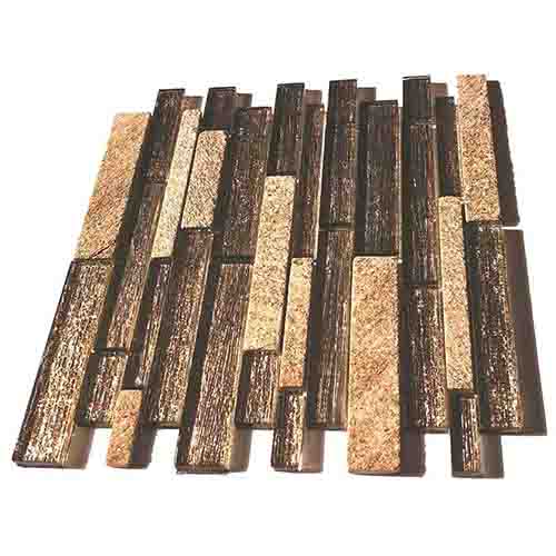 Rustic Panel Wood Mosaic factory   HG-WT001