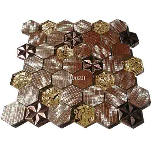 Rustic Panel Wood Mosaic factory   HG-WT001