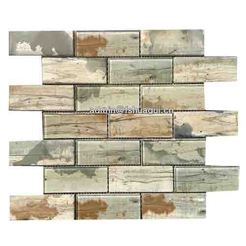 Rustic Panel Wood Mosaic factory   HG-WT001