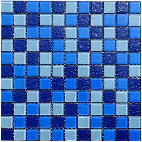 Blue Swimming pool glass mosaic tile HG-C425001A