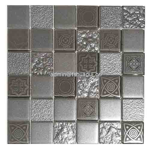 2''*2'' glitter square glass mosaic tile UK for home decoration