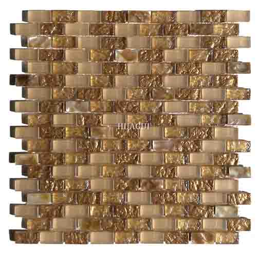Modern kitchen backsplash glass mix shell mosaic wall tiles on sale