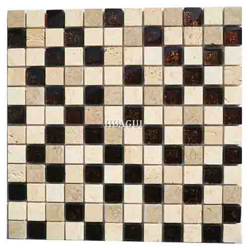 Natural stone mix glass mosaic backsplash floor tiles stores