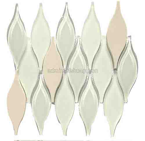 New design water jet glass lantern mosaic for backsplash
