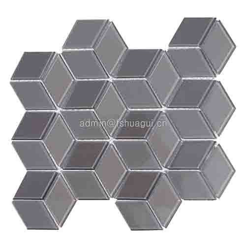 3D presidio rhombus mosaic floor tile HG-YX004