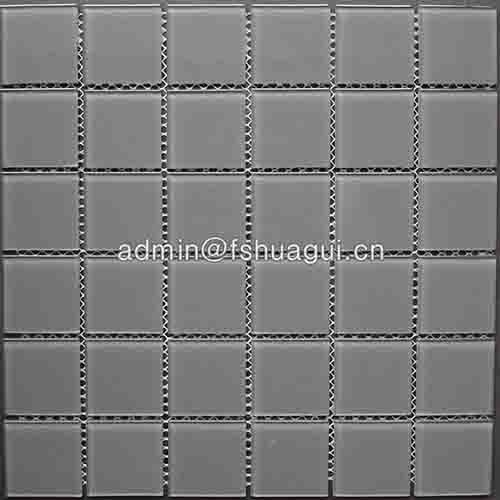 Kitchen Bathroom Backsplash Wall Tile Gray Crystal Glass Pool Mosaic Tile