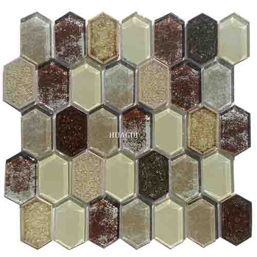 Broken glass ceramic backsplash mosaic tile art wall patterns in London