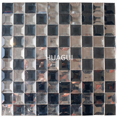 Mirror Art glass mosaic square special design splice crystal glass mosaic