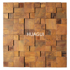 3D effect Metal Mosaic Tile in Brown for home decoration backspalsh tile