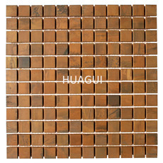 Metal Peel & Stick Mosaic Tile Metal Mosaic Tile in Brown Backspalsh tile Home decoration