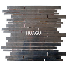 Backsplash Wall Paneling 48*48 Field Tile in Silver Stainless Steel Mosaic tile