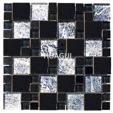 Backsplash Wall Paneling Field Tile in Silver Mirror Stainless Steel Material